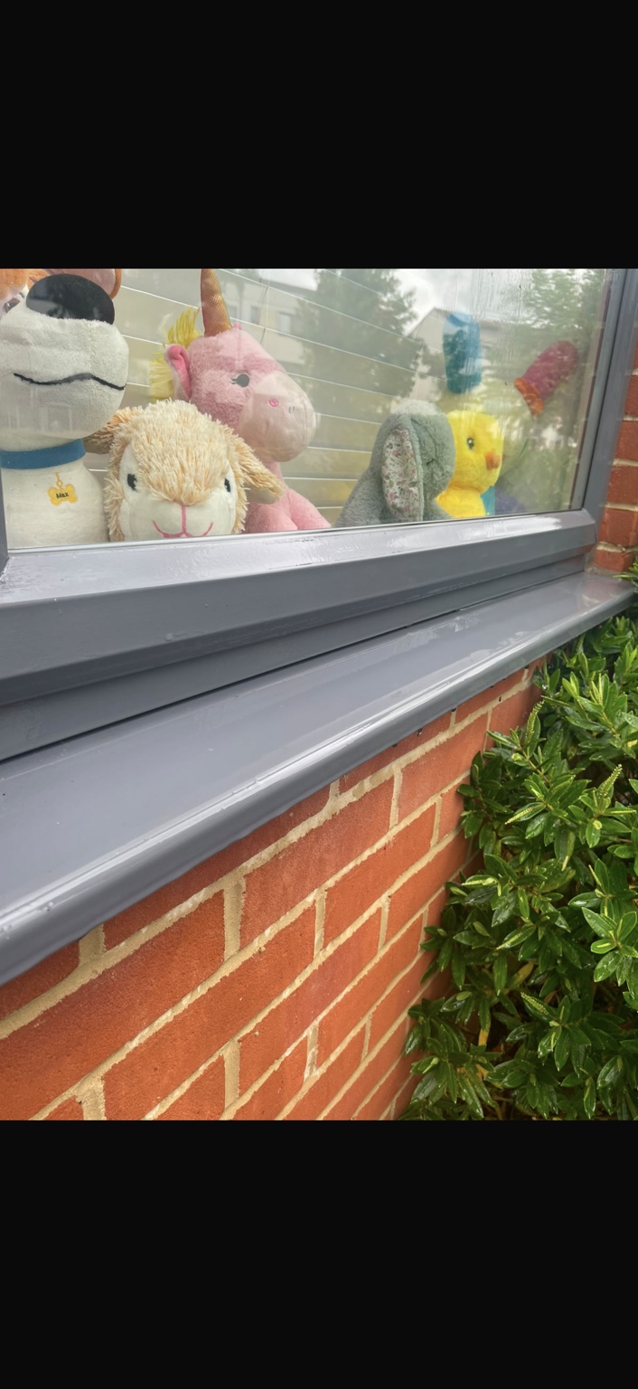 Window sill after cleaning